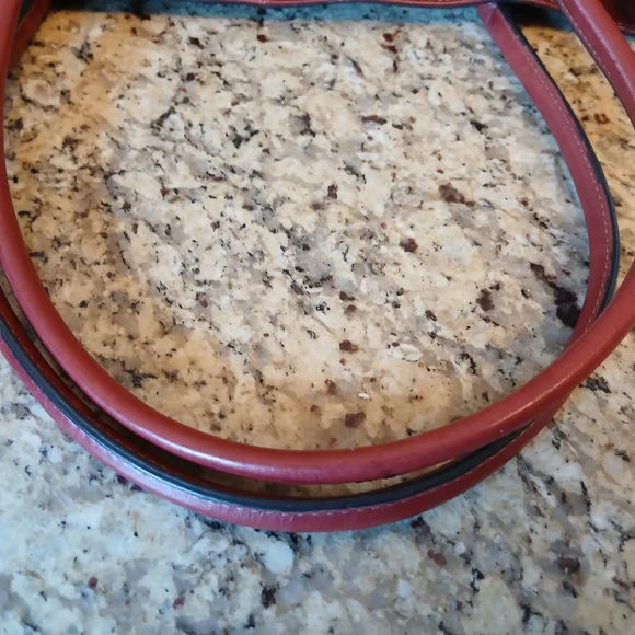 Fossil Red Leather Tote Bag - Picture 4 of 6